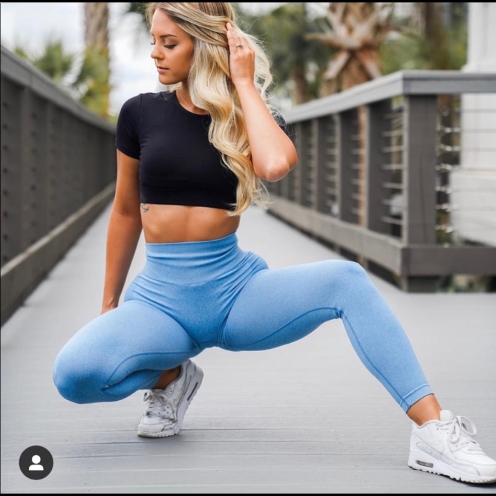NVGTN Sky Blue Contour Leggings - Looking to trade